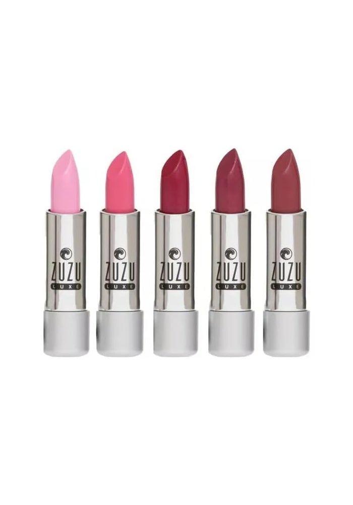 Zuzu Luxe Natural Hydrating Lip Color Lipstick in Dollhouse Pink - Vegan, Gluten-Free, and Cruelty-Free - Image 4