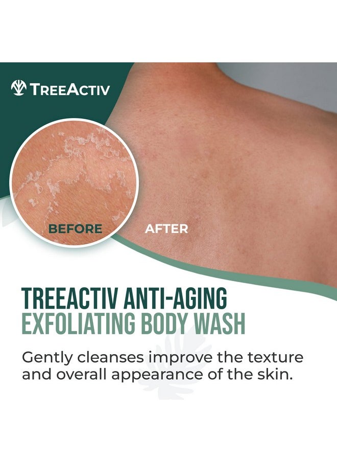 TreeActiv Antiaging Exfoliating Body Wash 8Oz All Natural Body Wash Women And Men Exfoliating Body Scrub Infused With Jojoba Beads Sulfur And Aloe Vera Shower Gel For All Skin Types 50 Uses  - Image 2
