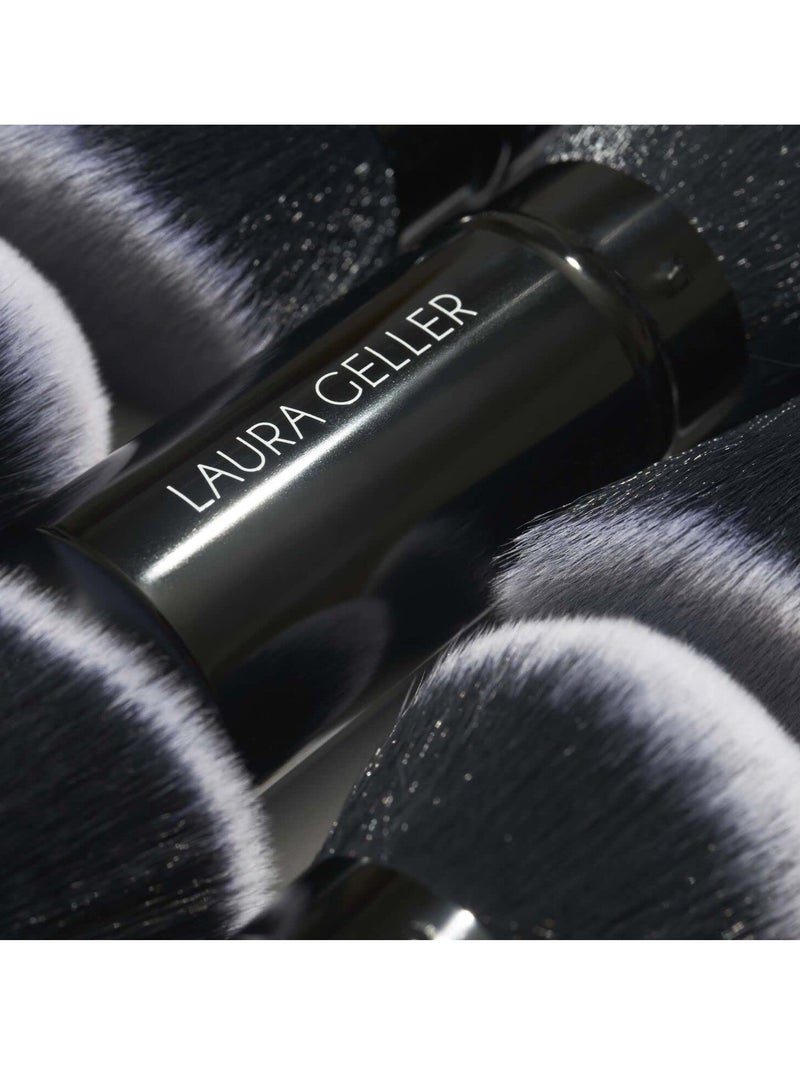 فرشاة مكياج قابلة للسحب من لورا جيلي مع غطاء، فرشاة كابوكي سوداء قابلة للسحب، مناسبة للمكياج السائل، الكريم والبودرة للوجه - Image 5