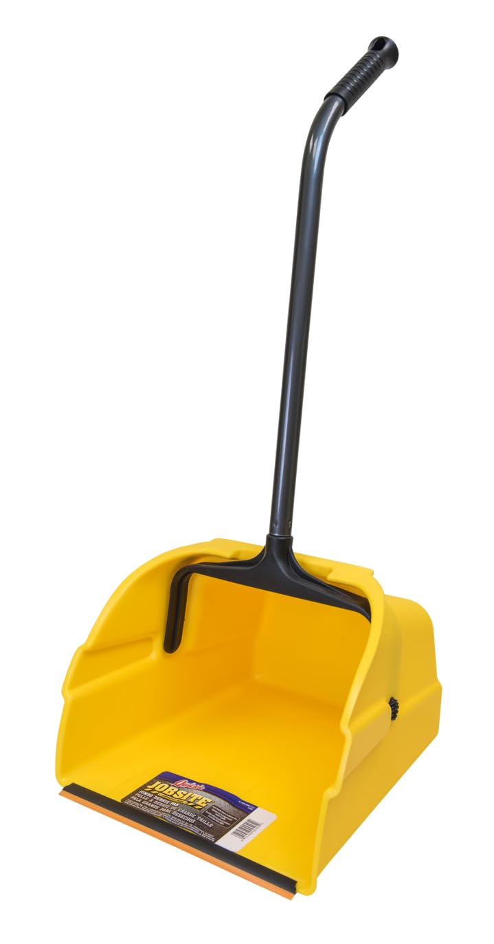 Quickie Debris Dustpan with Handle, Jumbo Debris Pan, Trash Collection for Industrial/Professional Cleaning - Image 1