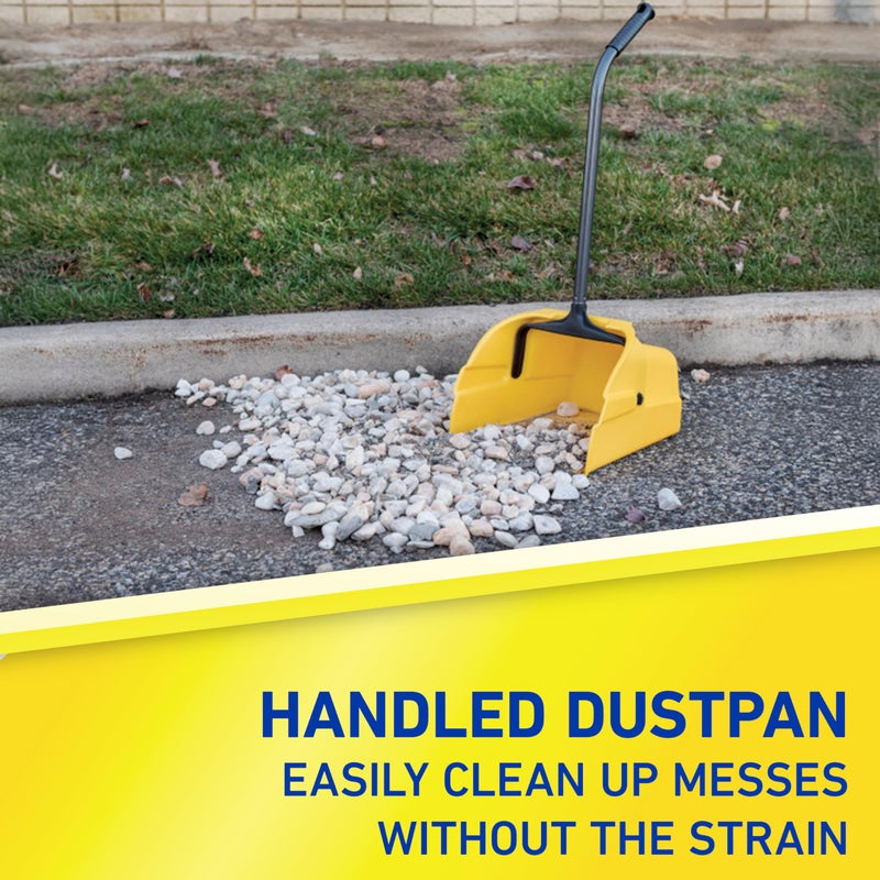 Quickie Debris Dustpan with Handle, Jumbo Debris Pan, Trash Collection for Industrial/Professional Cleaning - Image 2