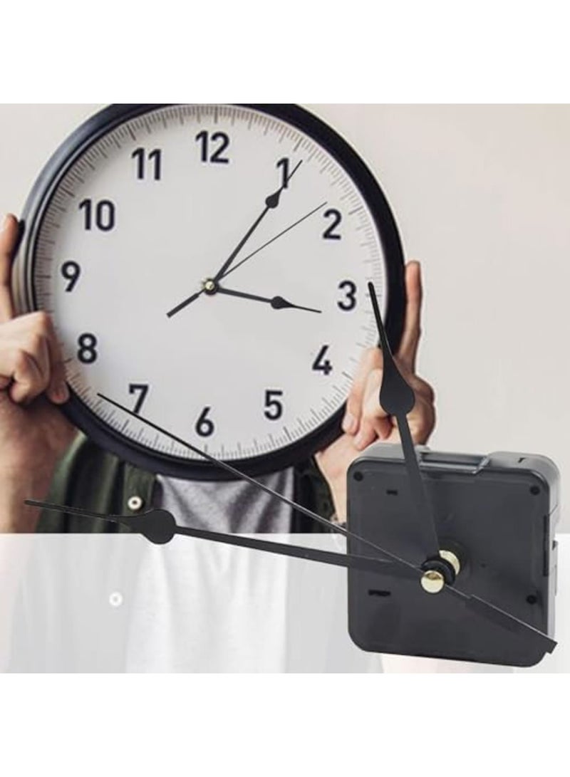 SYOSI طقم حركة استبدال الساعة، آلية ساعة حائط تعمل بالبطارية، تشمل الأيدي والمحرك، قطع إصلاح DIY للساعات الصغيرة والمنبهات، مثالي للمنزل والمكتب ومشاريع الحرف اليدوية - Image 2