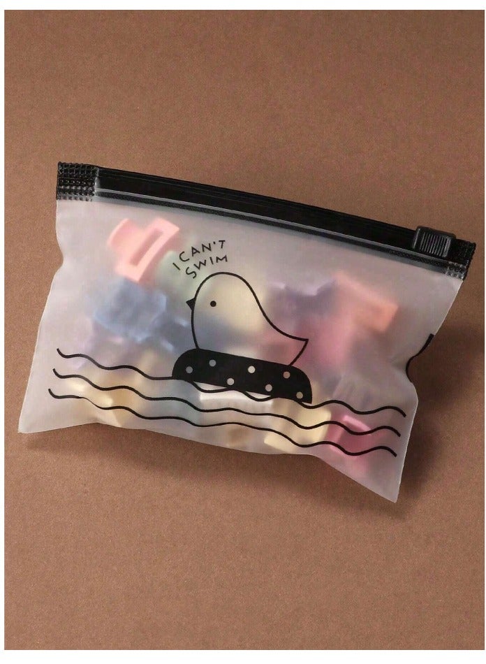 30pcs Mixed Color Mini Wave Shaped Hairclips with bag For High Ponytail, Bangs, Baby Hair, Side Clips, Headband Decor - Image 2