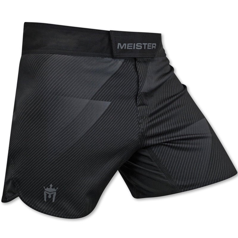 Meister Hybrid MidThigh Board Shorts for Boxing MMA Muay Thai Black Enigma 6 Inseam Large 3435 - Image 2