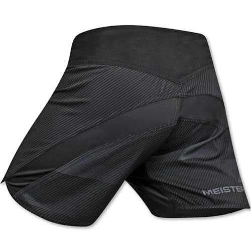 Meister Hybrid MidThigh Board Shorts for Boxing MMA Muay Thai Black Enigma 6 Inseam Large 3435 - Image 3