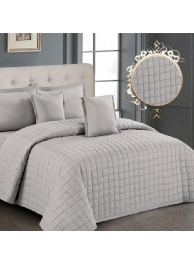 Twin size bed sheet set, 4 pieces – 170x230cm duvet cover with 140x200+30cm fitted sheet, elegant design that gives your room a touch of luxury - Image 3