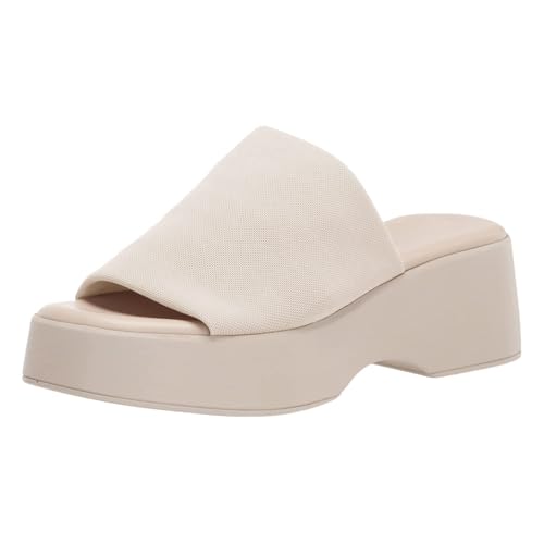 Minshluu Womens Platform Wedge SIides Sandal Open Toe Slip on Lightweight Wedges Sandals - Image 5