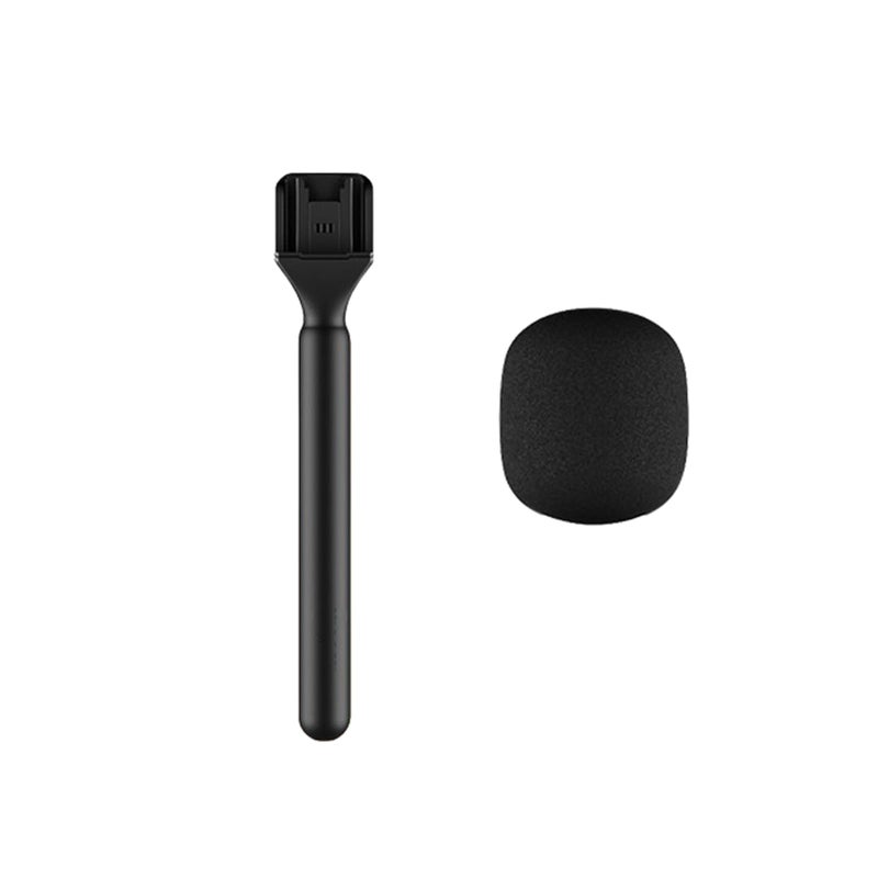 PDEEY Mic Stand fit for DJI/Rode/Hollyland Lark/Movo Wireless Microphone, Holder Handheld Stick, Mic Cover Windscreen - Image 5
