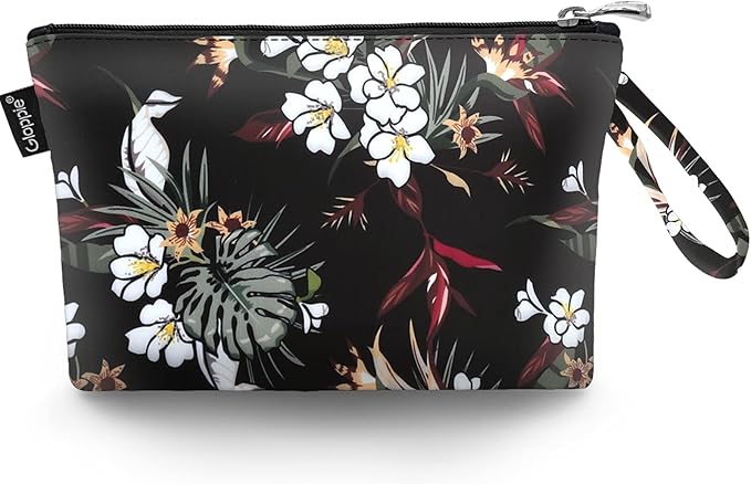 Gloppie Small Makeup Bag Make up Bags for Women Canvas Cosmetic Bag Pencil Case Small Toiletry Bag Travel Size Toiletries Swan - Image 1