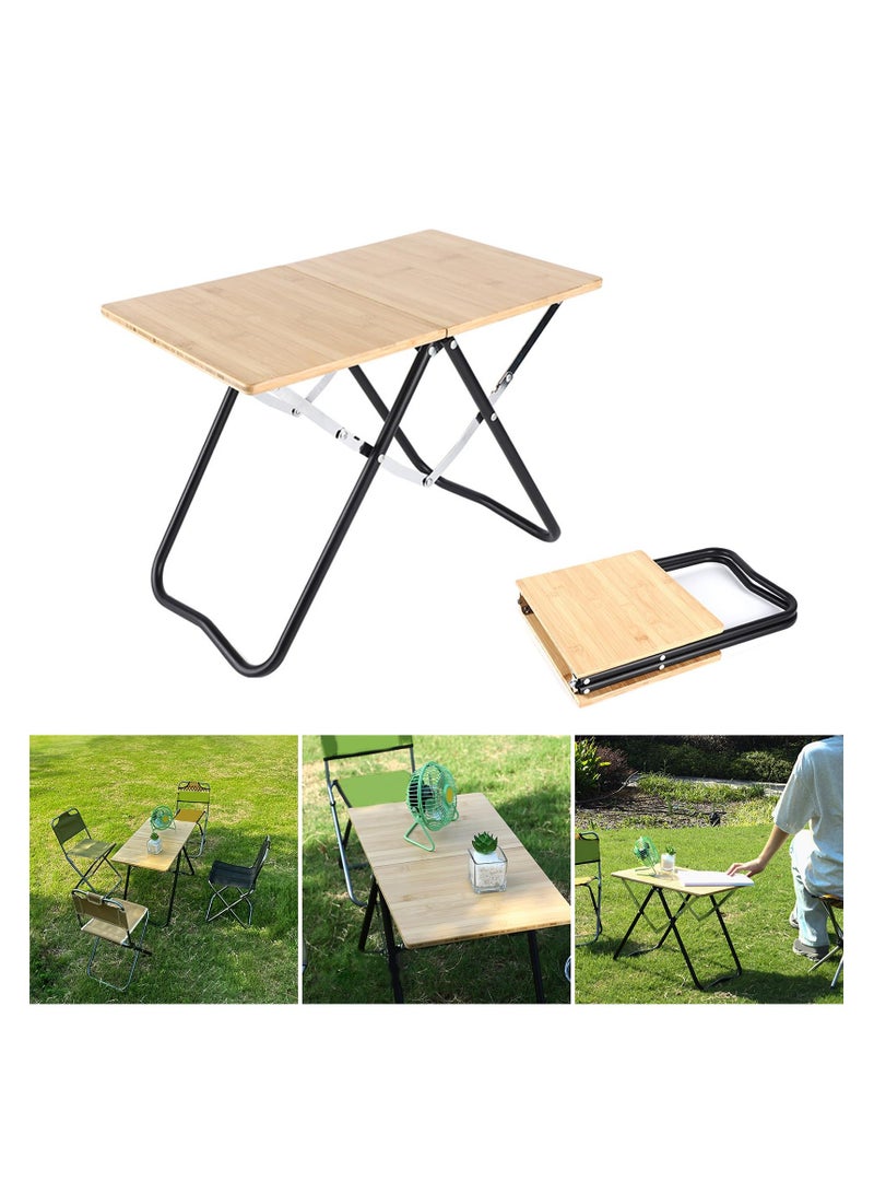 اكسيسن طاولة تخييم متينة قابلة للطي للاستخدام في الهواء الطلق تحمل حتى 30 كجم طاولة تخييم مناسبة للتخييم والنزهات والسفر (الطول 50 سم * العرض 30 سم * الارتفاع 36 سم) - Image 1