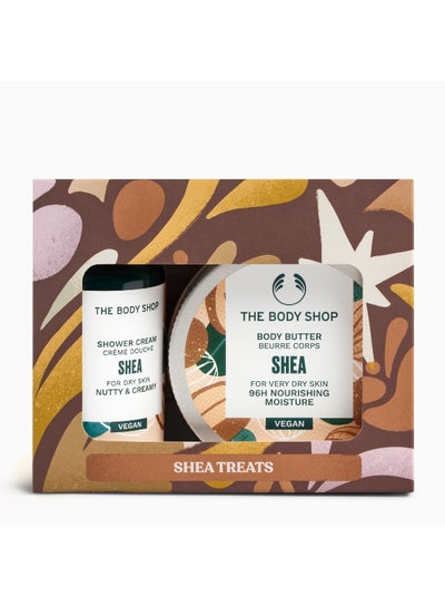 THE BODY SHOP Shea Treats Gift Set – Shower Cream (60 Ml) And Body Butter (50 Ml) – Rich Fair