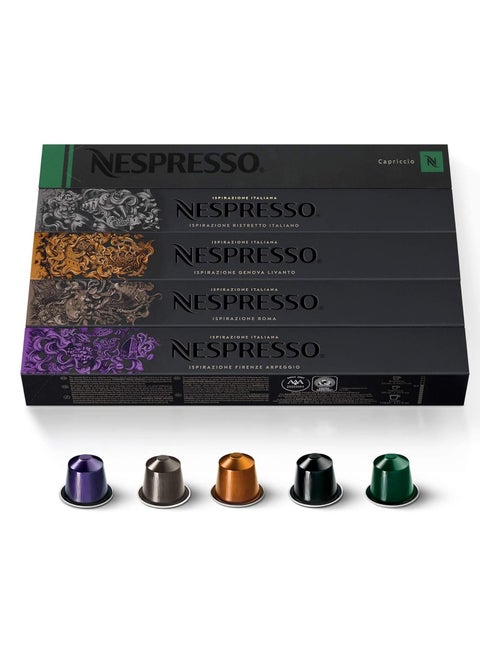 Nespresso Original Line Coffee Capsules Pack of 5 Sleeves - For Original Line Machines