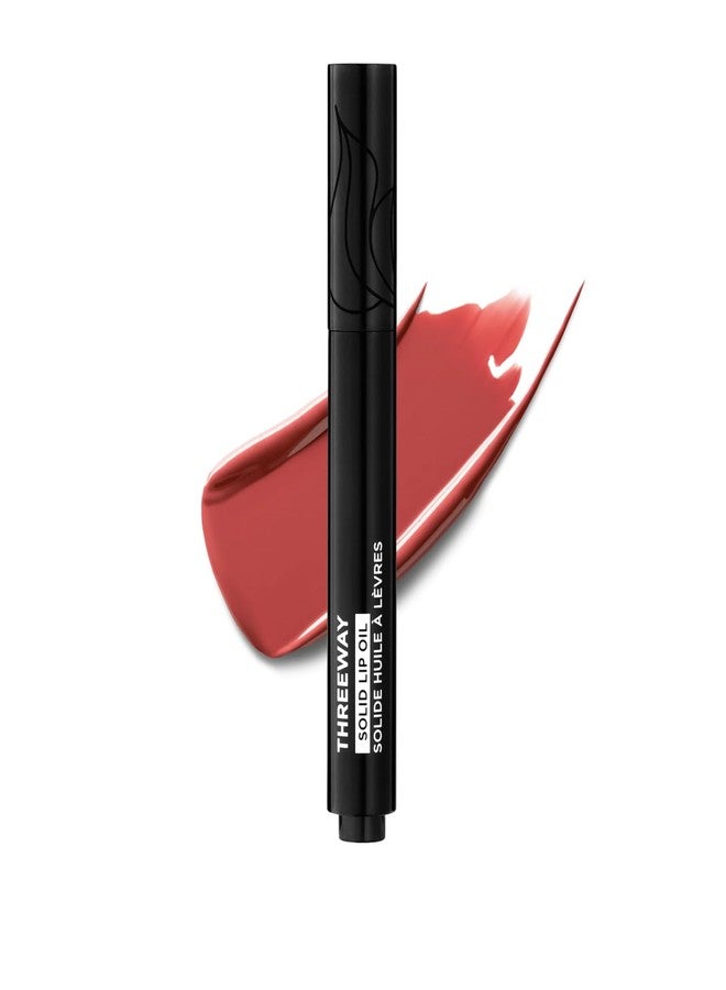 Deck of Scarlet Threeway Solid Lip Oil, Vegan Formula With Hyaluronic Acid and Hydrating Oil Blend, Glossy Finish - Natural Nectar - Image 1