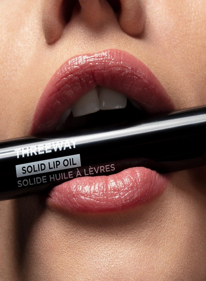 Deck of Scarlet Threeway Solid Lip Oil, Vegan Formula With Hyaluronic Acid and Hydrating Oil Blend, Glossy Finish - Natural Nectar - Image 4