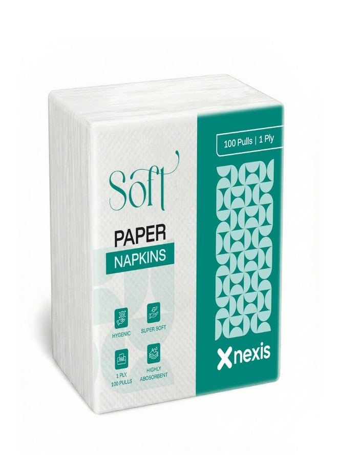 NEXIS Premium Tissue Paper Napkins || 400 Pulls (100 Pulls x 4 Packs) || Embossed 100% Virgin Pulp || Disposable Dinner Serviettes for Home, Restaurant, Hotel & Travel - Image 2