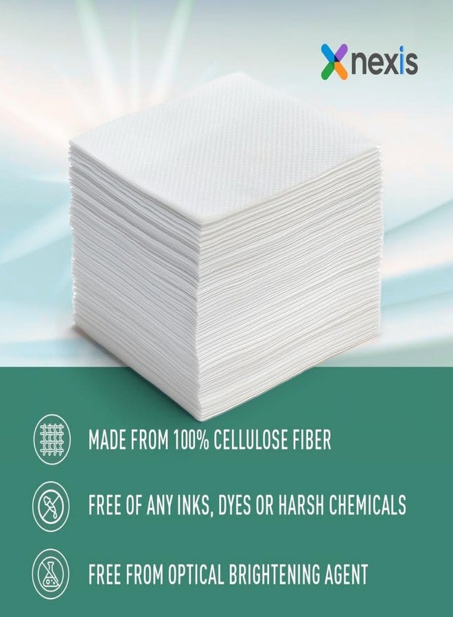 NEXIS Premium Tissue Paper Napkins || 400 Pulls (100 Pulls x 4 Packs) || Embossed 100% Virgin Pulp || Disposable Dinner Serviettes for Home, Restaurant, Hotel & Travel - Image 4