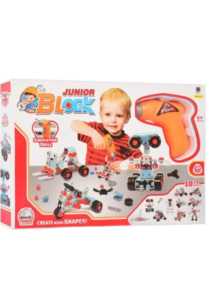 Junior 10 in 1 Junior Block Simulation With Drill Multicolor - Image 1
