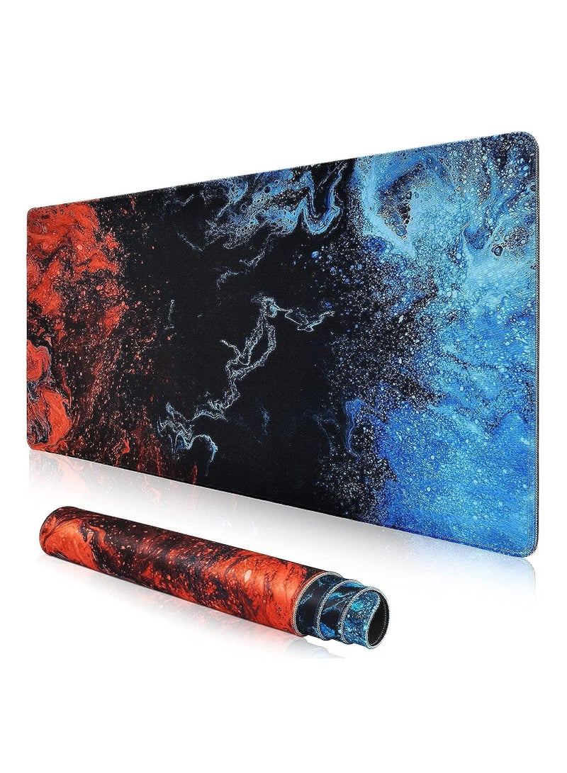Mixed Color Gaming Mouse Pad ,Large Extended Keyboard and Mouse Mat for PC ,Non Slip Desk Mat 700× 300 - Image 1