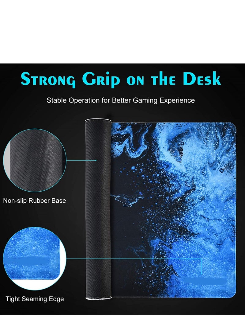 Mixed Color Gaming Mouse Pad ,Large Extended Keyboard and Mouse Mat for PC ,Non Slip Desk Mat 700× 300 - Image 3