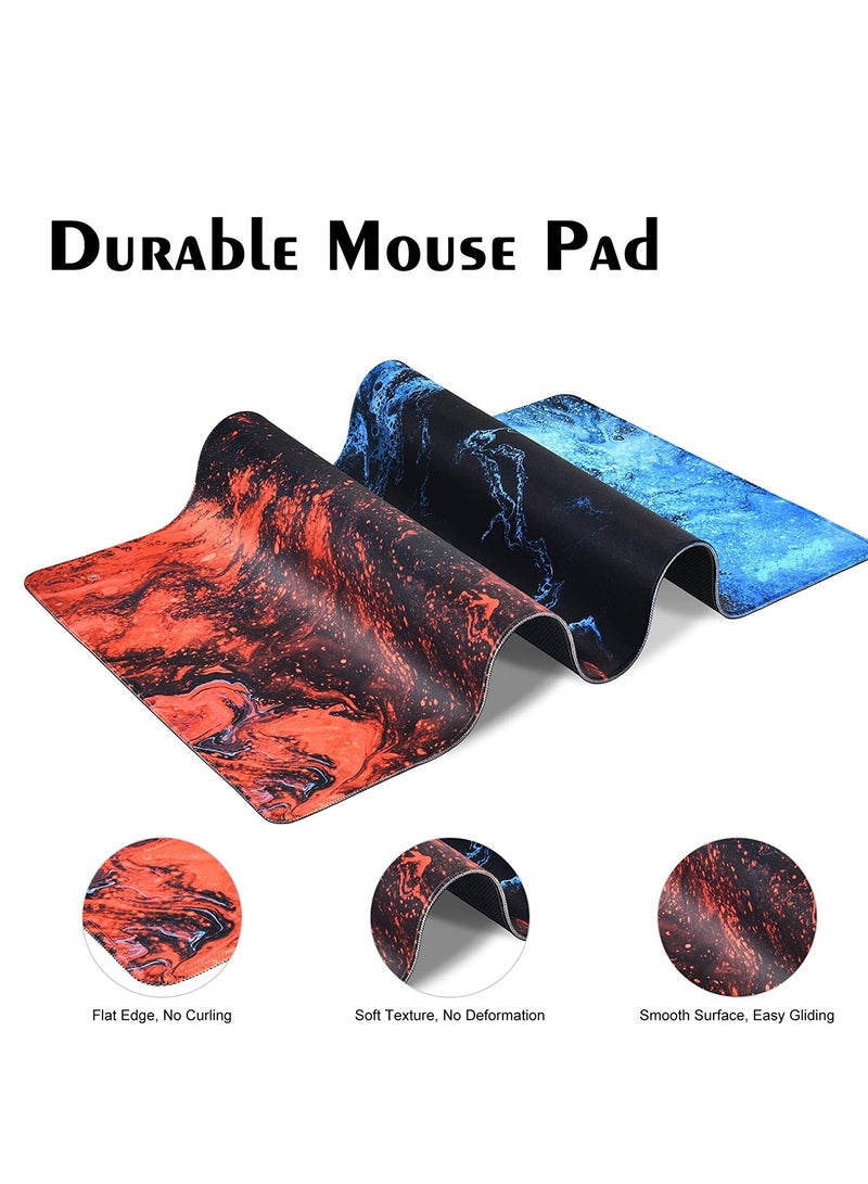 Mixed Color Gaming Mouse Pad ,Large Extended Keyboard and Mouse Mat for PC ,Non Slip Desk Mat 700× 300 - Image 4