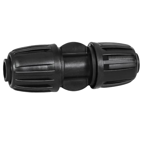 WZFLRUA 10 Pack 1/2 Inch Drip Irrigation Coupling Fittings (1/2" ID x 0.65" OD) - 1/2'' Drip Line Anti-Drop Barbed Lock Nut Coupler Connectors for 1/2 Inch Drip Irrigation Tubing Irrigation System - Image 1