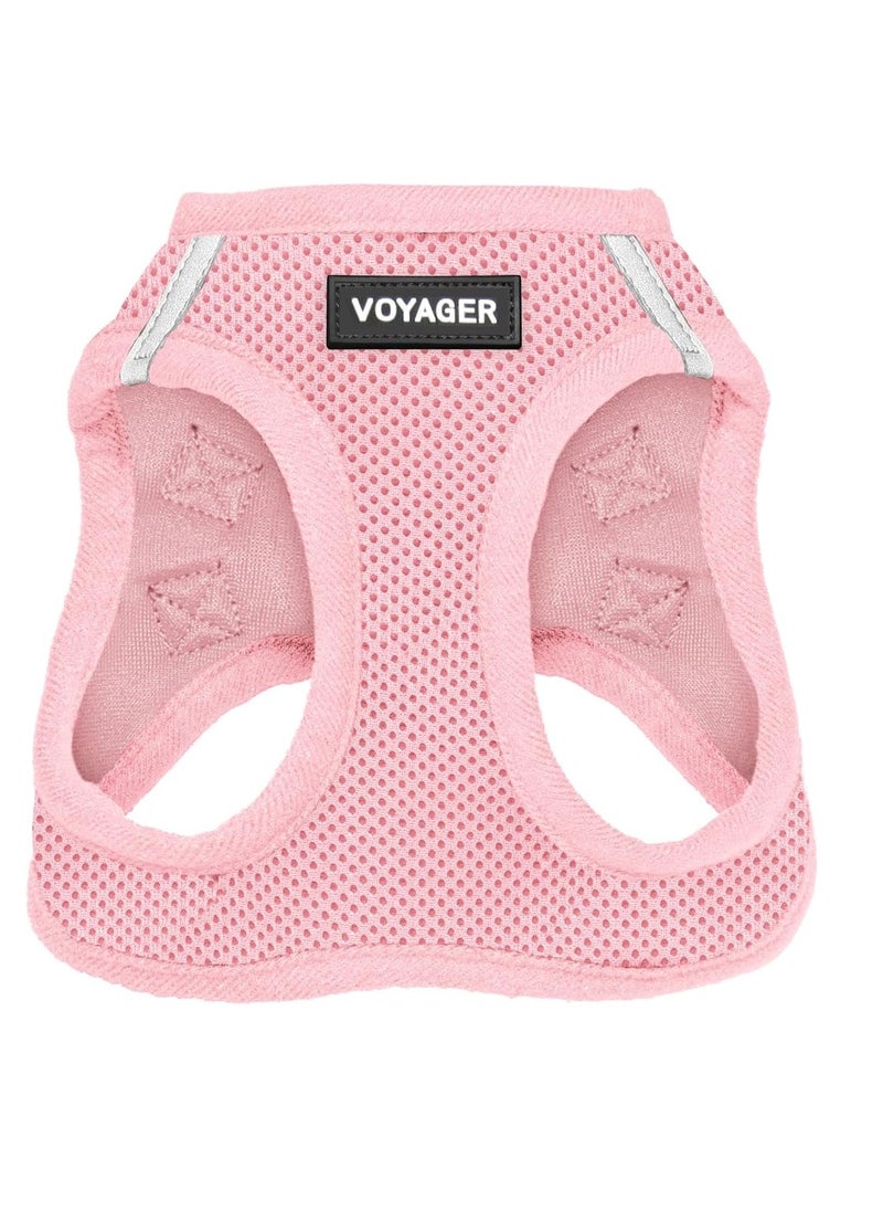 VOYAGER - Voyager step in air dog harness all weather mesh step in vest harness for small and medium dogs and cats by best pet supplies harness pink small - Image 1