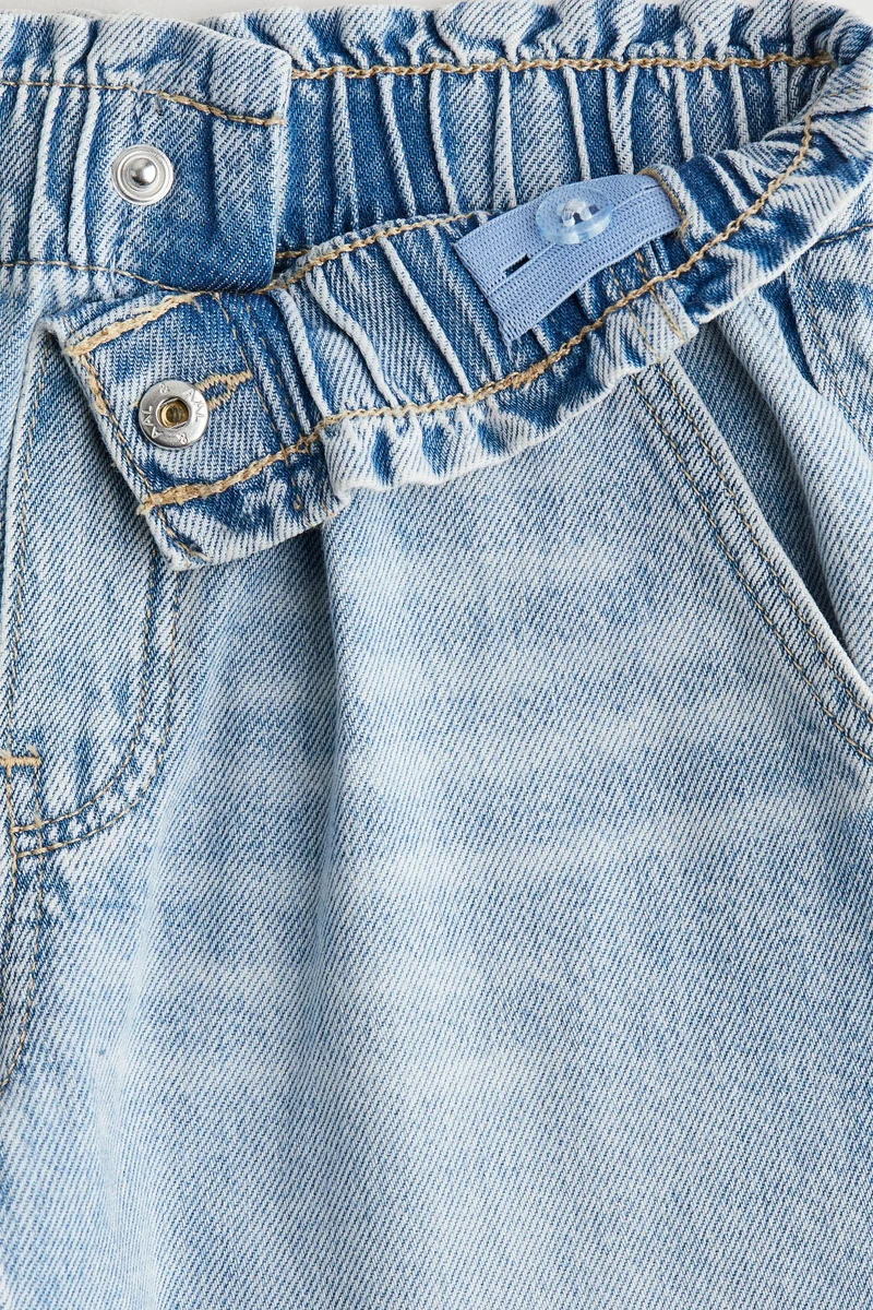 H&M Wide leg paper bag jeans