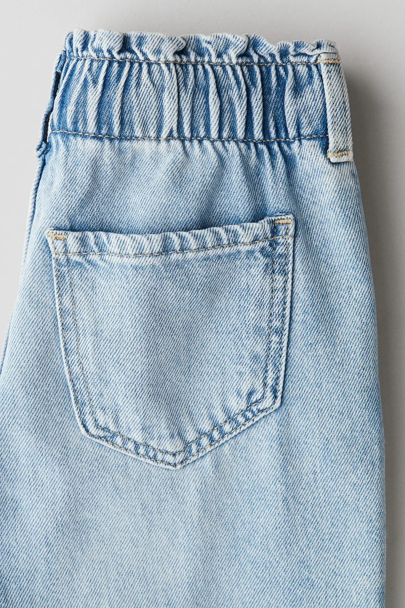 H&M Wide leg paper bag jeans
