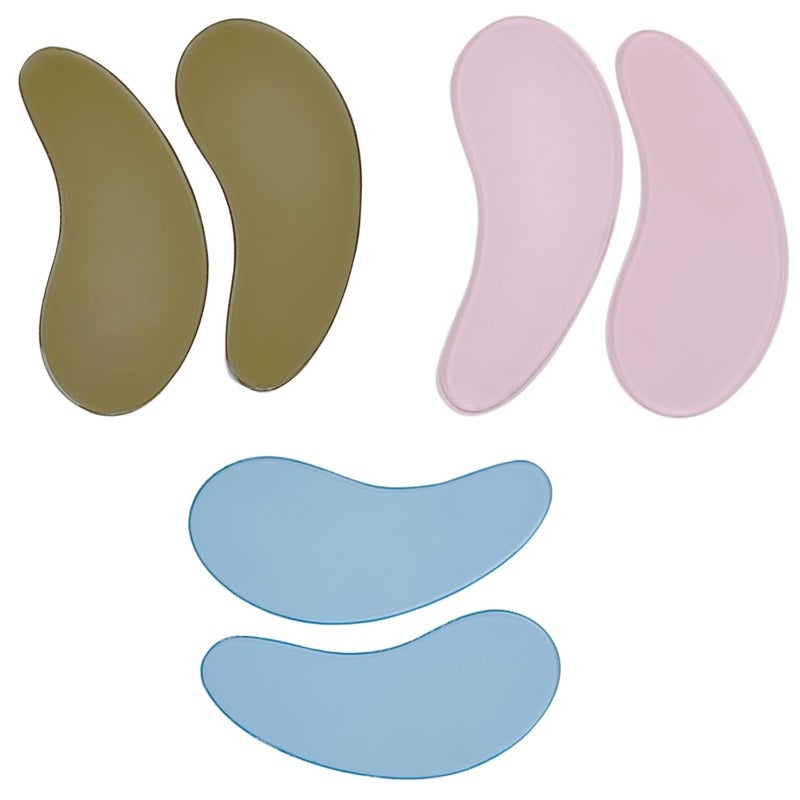 ICONSIAM Silicone Eye Patch Reusable Under Eye Patches Sticky Lash Lift Cover Shield Eyelash Extension Mask 6 Pair Lower Lash Isolation Pads For Sensitive Skin During Perm Lamination Lash Extension Remover