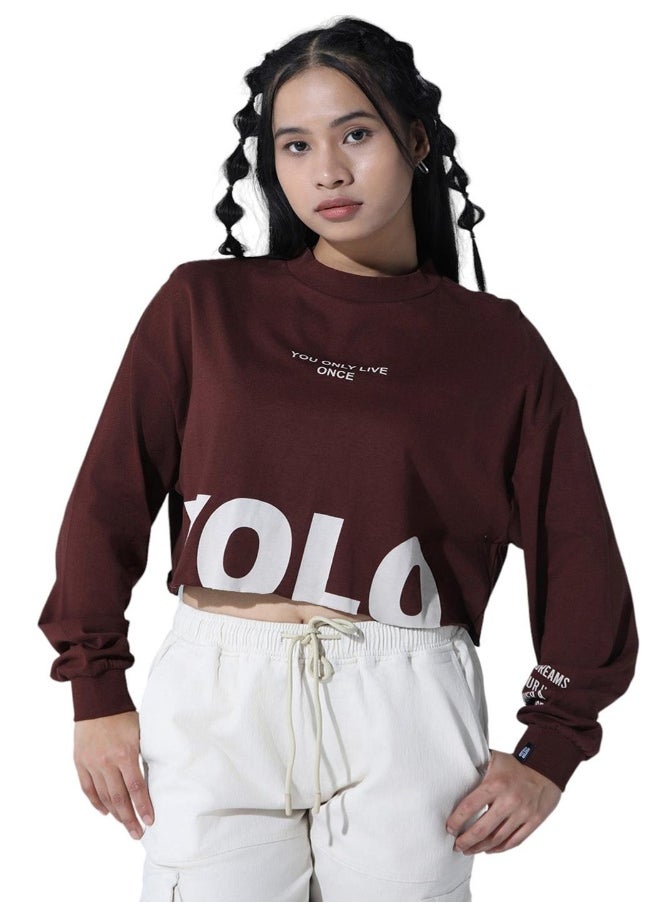 Hubberholme - Women's Brown T-shirts - Comfortable and Trendy Basic Tee - Image 1