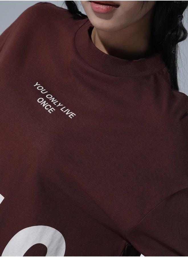 Hubberholme - Women's Brown T-shirts - Comfortable and Trendy Basic Tee - Image 1