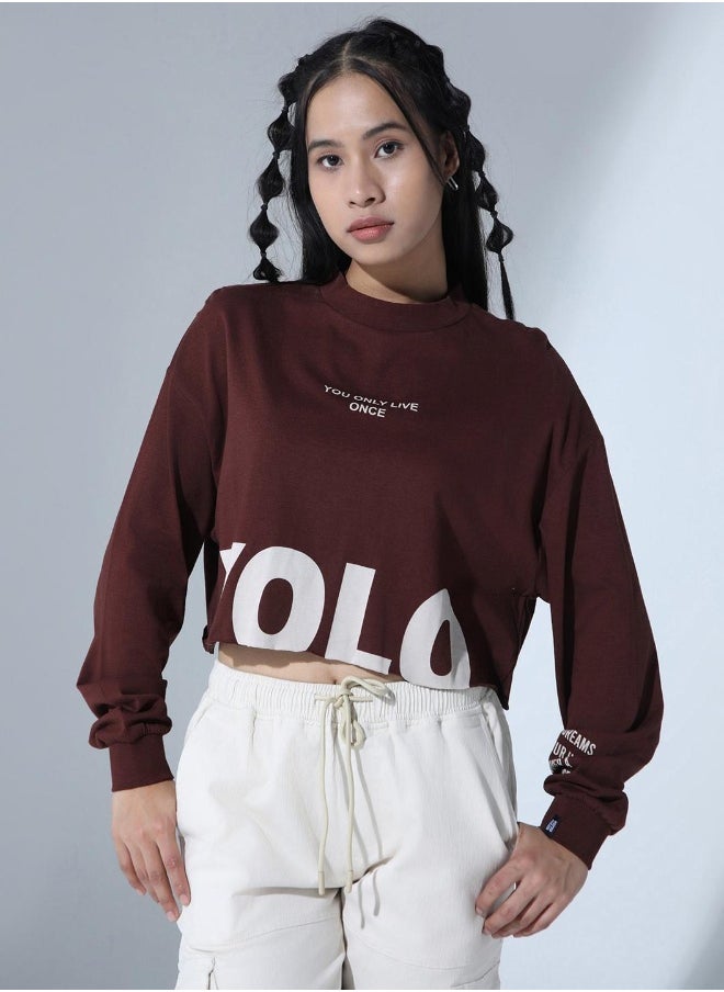 Hubberholme - Women's Brown T-shirts - Comfortable and Trendy Basic Tee - Image 1