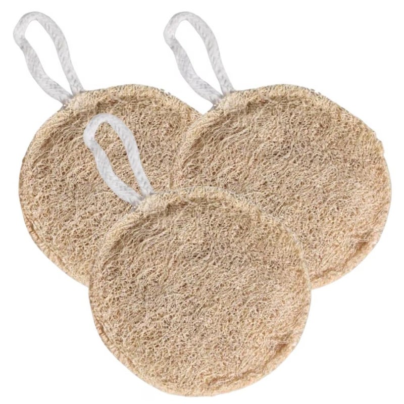 Loofah Natural Body Scrubber for Kids & Adults (Pack of 3) | Eco-Friendly, Biodegradable Loofah Sponge for Bathing Scrubber 100% Natural, (Pack of 3) - Image 2
