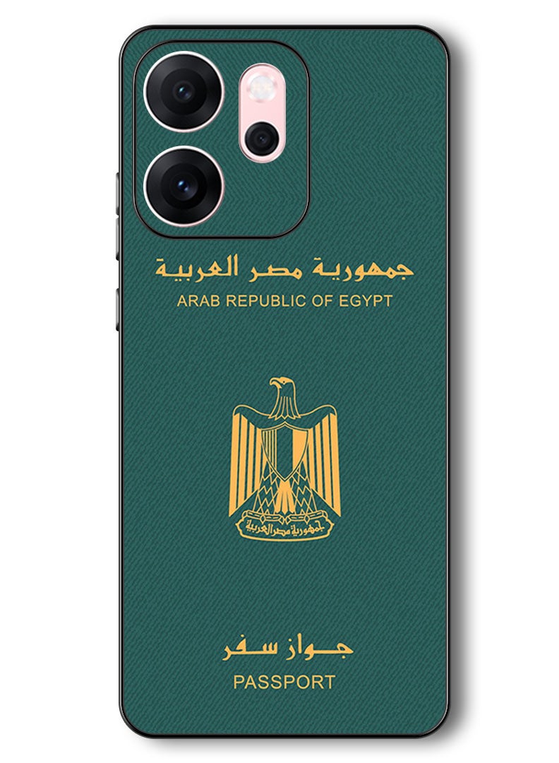 Theodor حافظة متوافقة مع أوبو رينو 14 F 6.57 بوصة حماية مضادة للصدمات غطاء بامبر جواز سفر مصر - Image 1