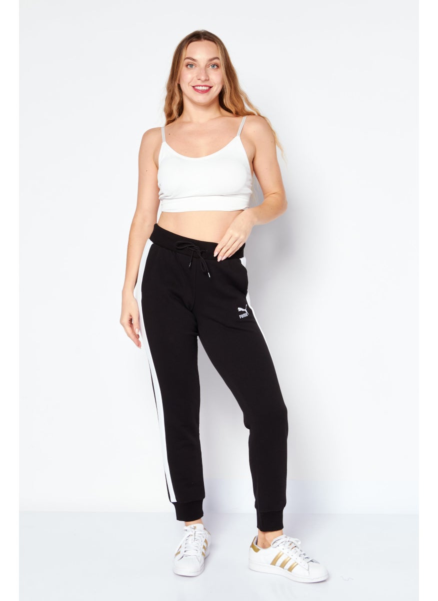 PUMA - Women Slim Fit T7 Drawstring Training Sweatpants, Black - Image 1