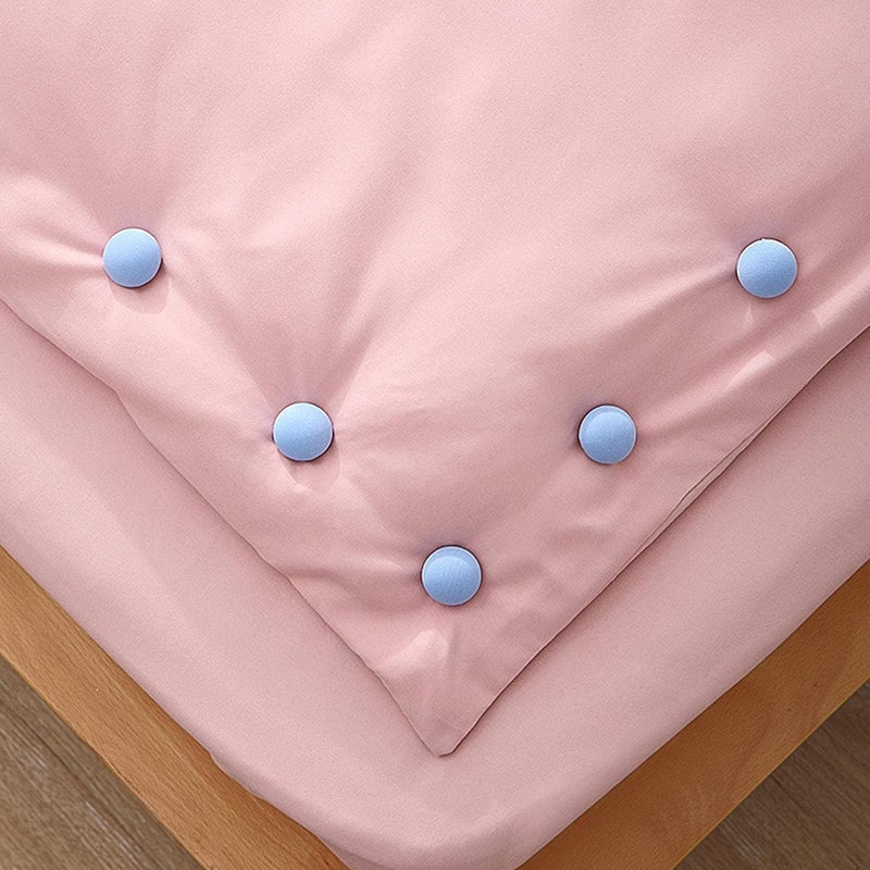 Mooka Duvet Clips Mushroom Duvet Cover Pins Cotton Quilt Fixer Duvet Fasteners Grippers Anti-Movement Bed Quilt Clamps Sheet Quilt Holder Clips for Socks Curtains Quilt Cove (Blue, Pack of 8)  - Image 3