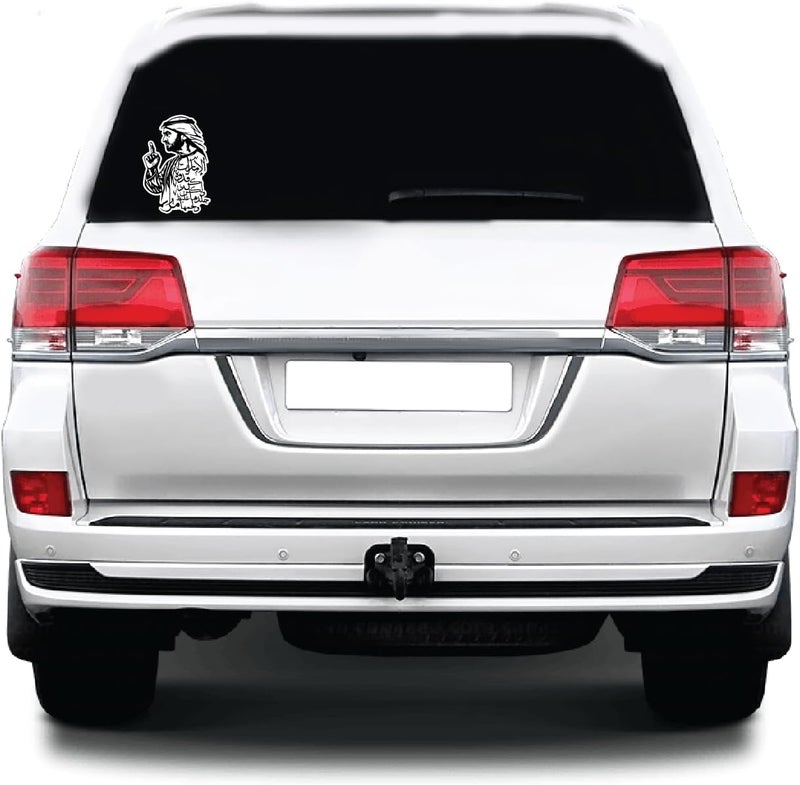 ARS 'Sheikh Mohammed bin Zayed Car Decal Sticker'' – UAE National Day Vinyl Sticker for Cars, Premium Vinyl Car, Laptop & Wall Decorative Sticker – UAE Flag Colors – Removable Waterproof - Image 4