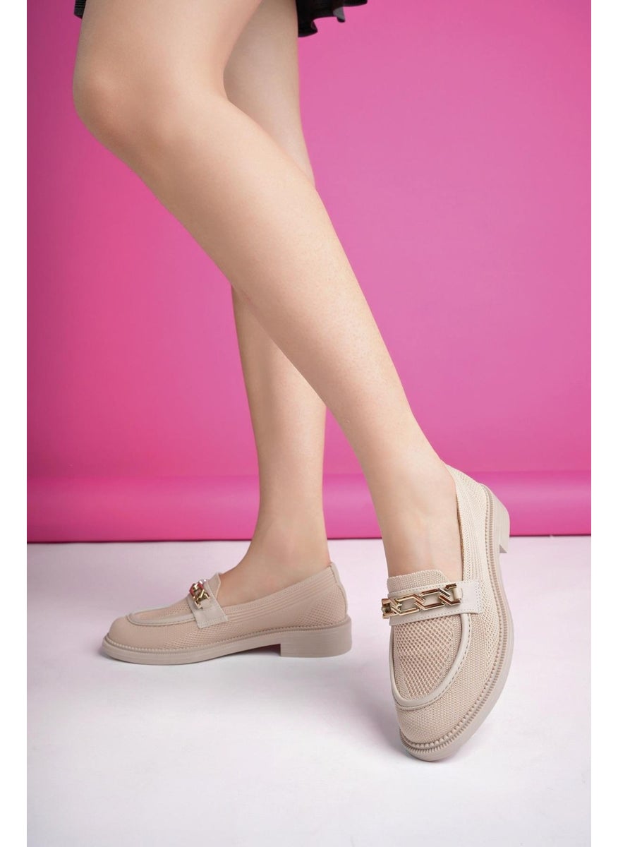 muggo Viola Guaranteed Knitwear Metal Buckle Women's Loafer Casual Shoes  - Image 2