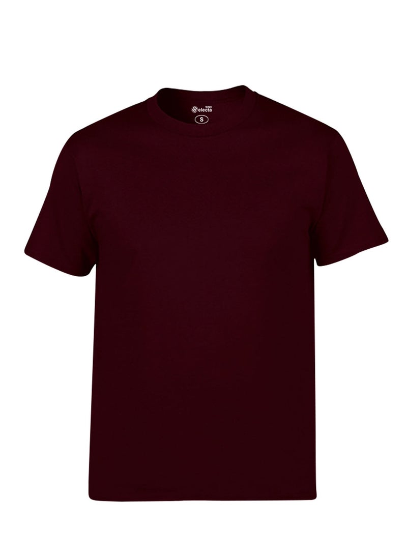 Selecta Now Mens T Shirt Plain 100% Combed Cotton Comfortable Wine T Shirt Tank Top & Tees - Image 4