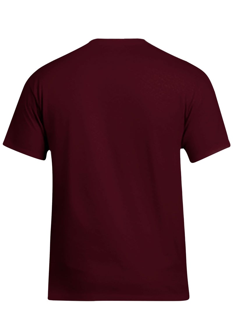 Selecta Now Mens T Shirt Plain 100% Combed Cotton Comfortable Wine T Shirt Tank Top & Tees - Image 3