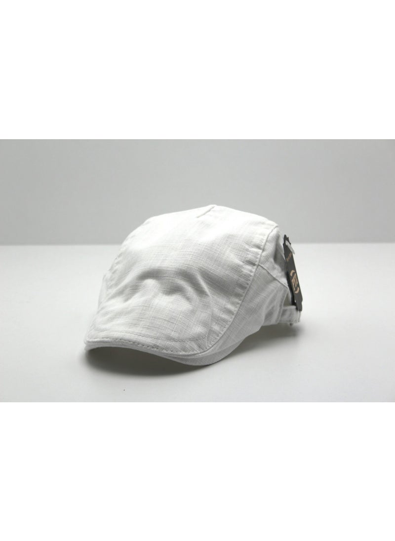 Accessory City Summer Buckled Men's Linen Cap Hat 
