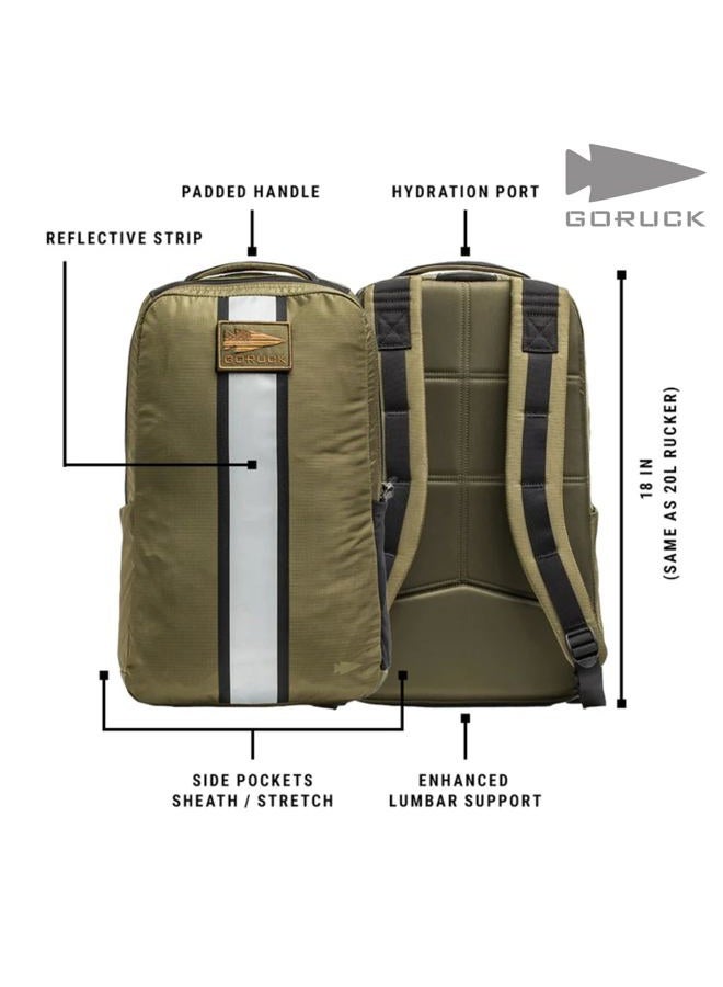 GORUCK Basic Rucker 17L Tactical Backpack – Durable Rucksack & MOLLE Daypack, Armored Grey, 17L, Basic Rucker - Image 3