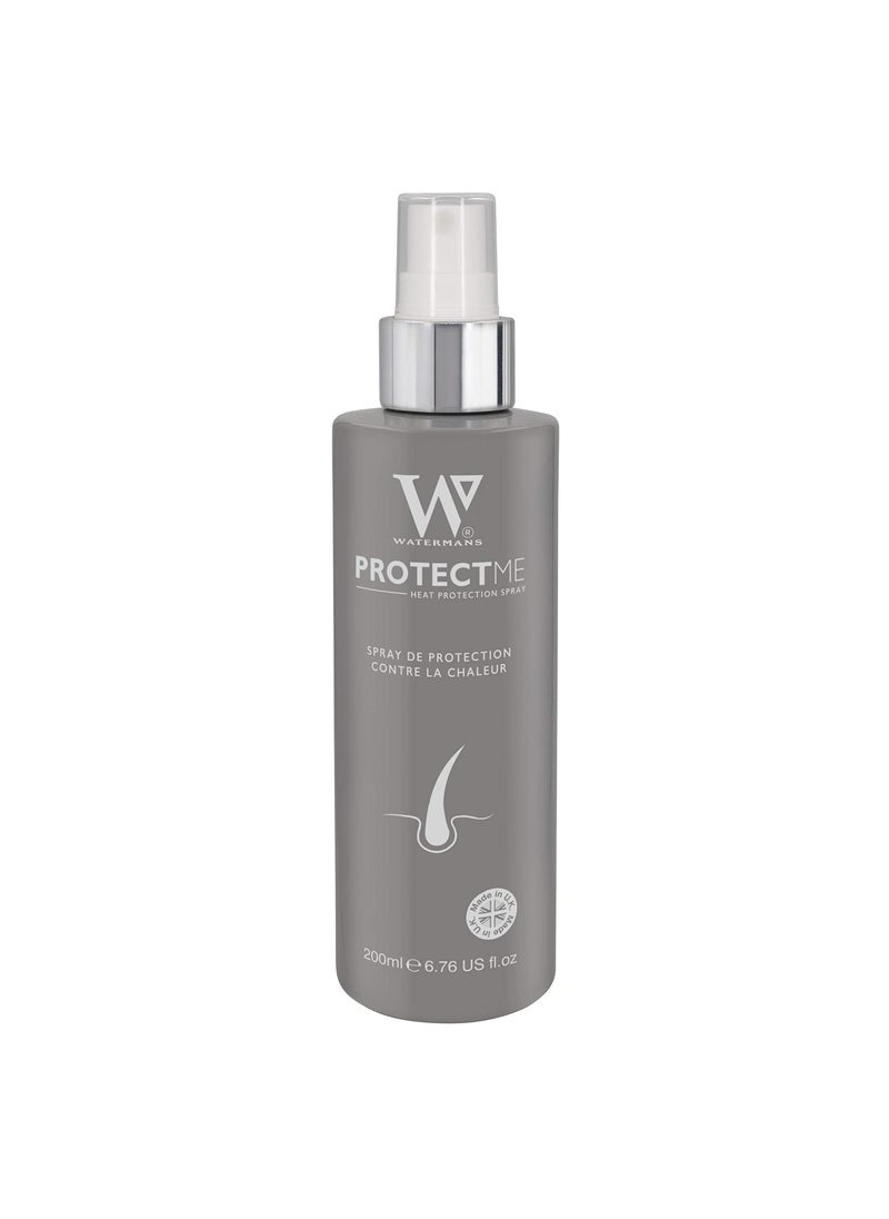 Watermans Watermans Protect Me Thermal Protection Spray, Iron Straight Heat Spray that helps Resist Heat Damage to Hair & Tame Frizz, Pre-Iron Spray Leave-In 6.67 Oz 