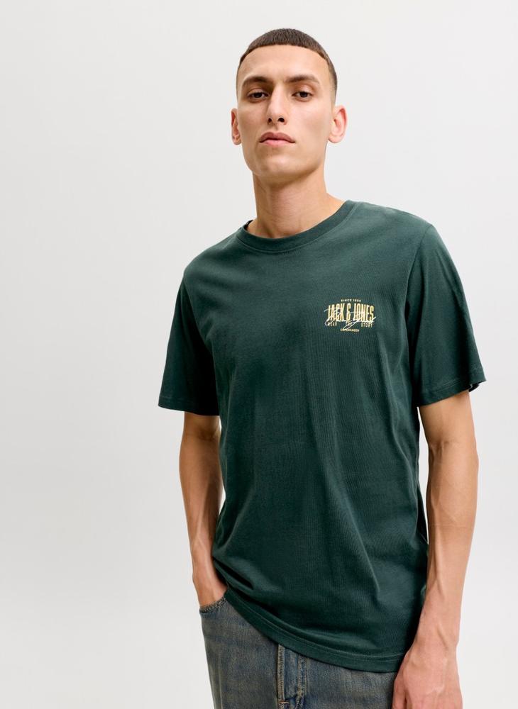JACK & JONES Casual Regular Fit Crew Neck T-Shirt - Image 3