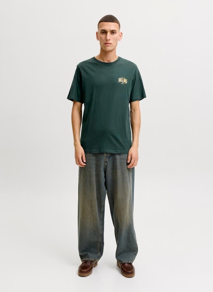 JACK & JONES Casual Regular Fit Crew Neck T-Shirt - Image 4