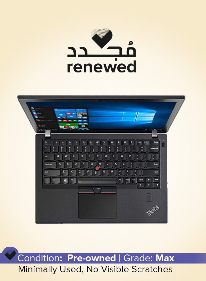 Renewed - Thinkpad X270 Laptop With 12.5-Inch Display,Intel Core i5 Processor/6th Gen/8GB RAM/256GB SSD/Intel UHD Graphics 620 English Black