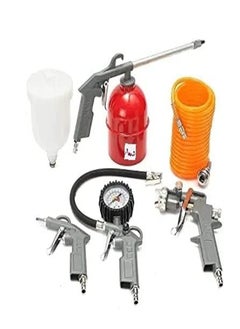 ABBASALI 5pcs Set Pneumatic Spray Gun Diesel Gun Air Duster Gun Inflator Kit & Hose  - Image 1