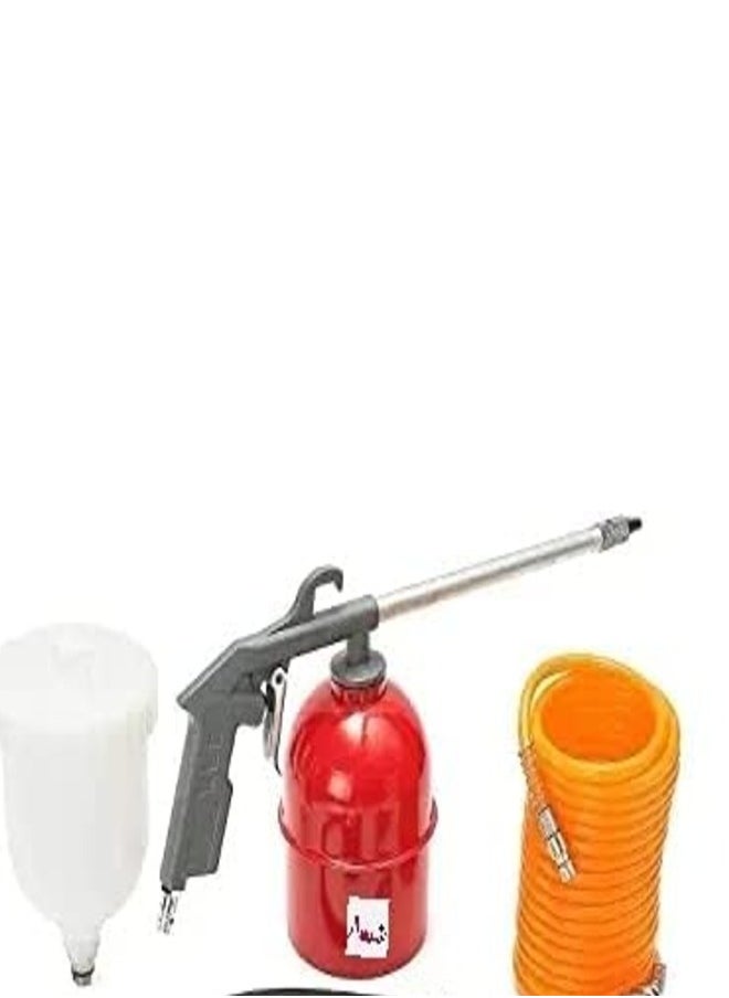 ABBASALI 5pcs Set Pneumatic Spray Gun Diesel Gun Air Duster Gun Inflator Kit & Hose  - Image 2