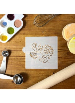 Designer Stencils Brushstroke Thistle Flower Cookie and Craft Stencil CM050 by Designer Stencils  - Image 2