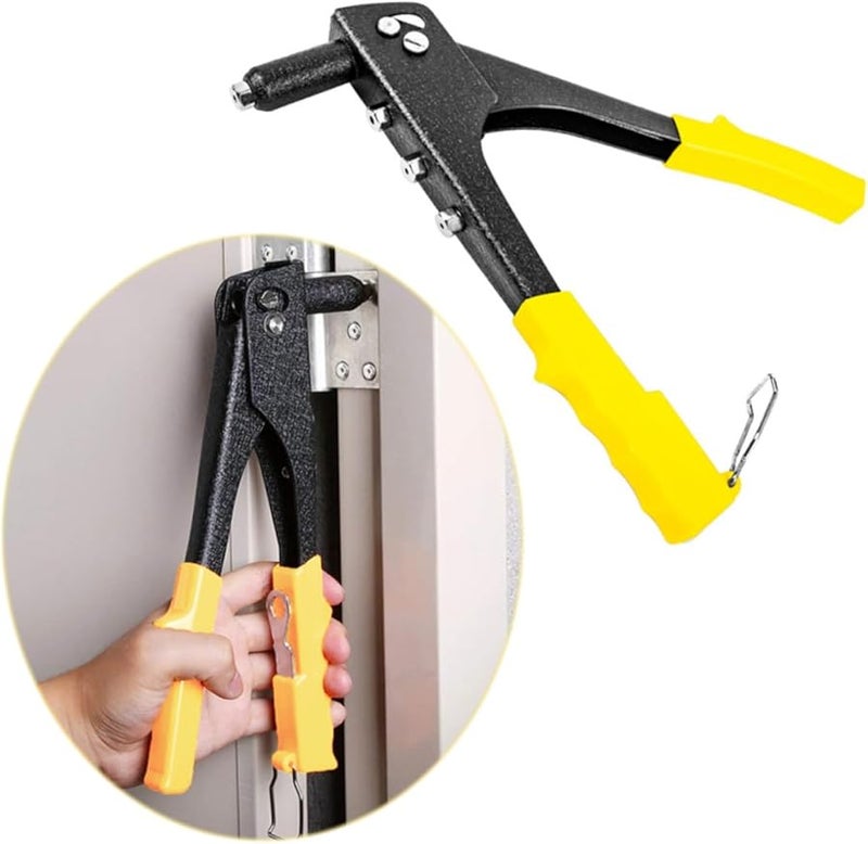 أداة برشام يدوية بمقبض واحد مع قبضة مضادة للانزلاق للمشاريع المنزلية ومشاريع افعلها بنفسك - Image 2